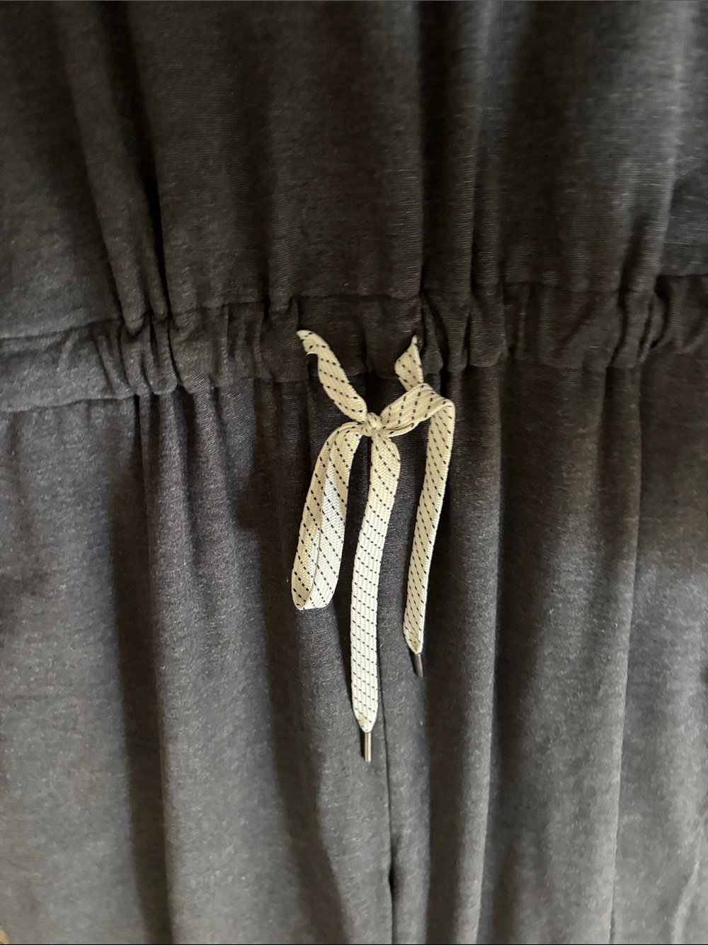 Zella Dark Gray Sleeveless Jumpsuit with Drawstring - Picture 3 of 6